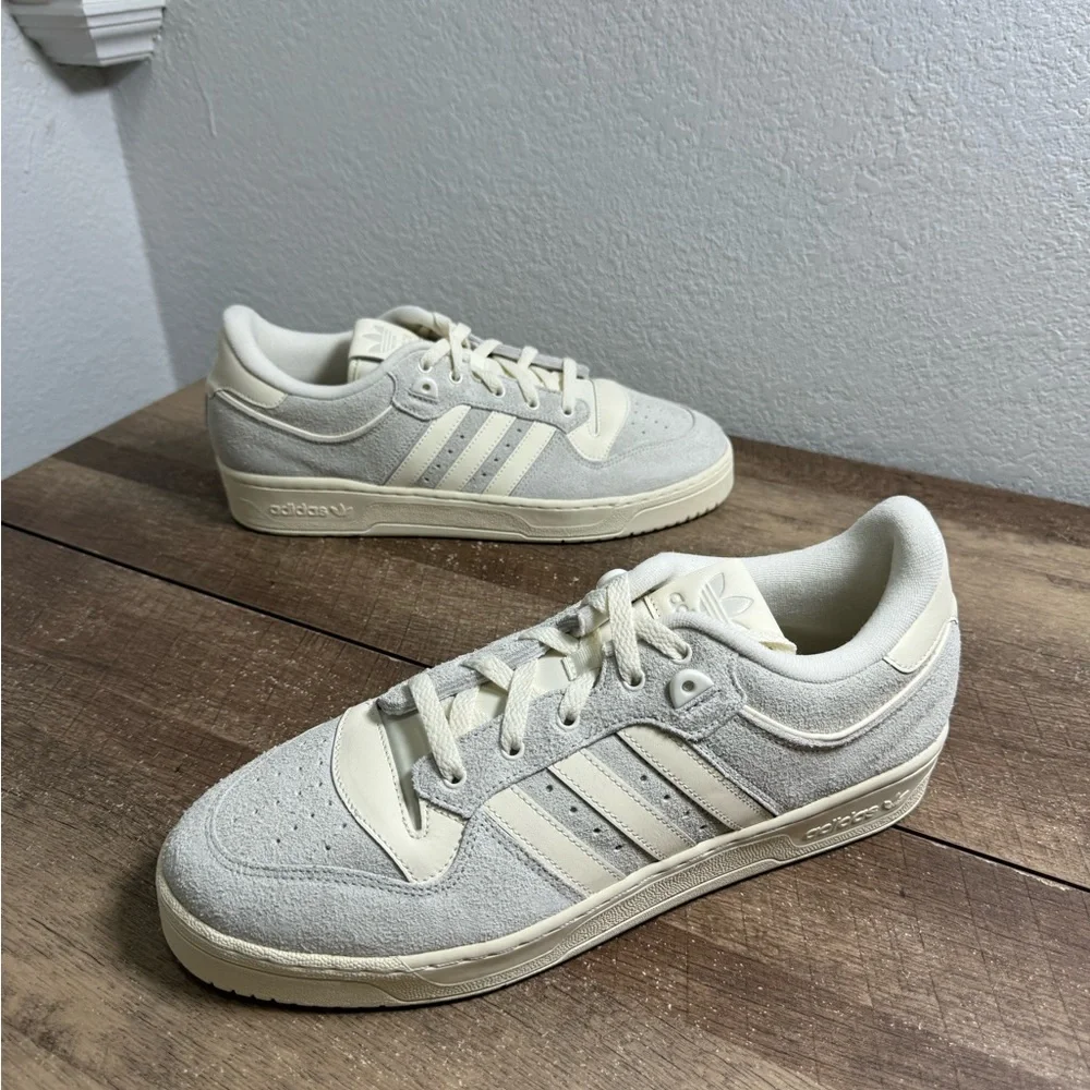 SAMPLE‎ Adidas Rivalry 86 Low Orbit Grey Cream Size 12.5 NEW Sneakerz Shoes